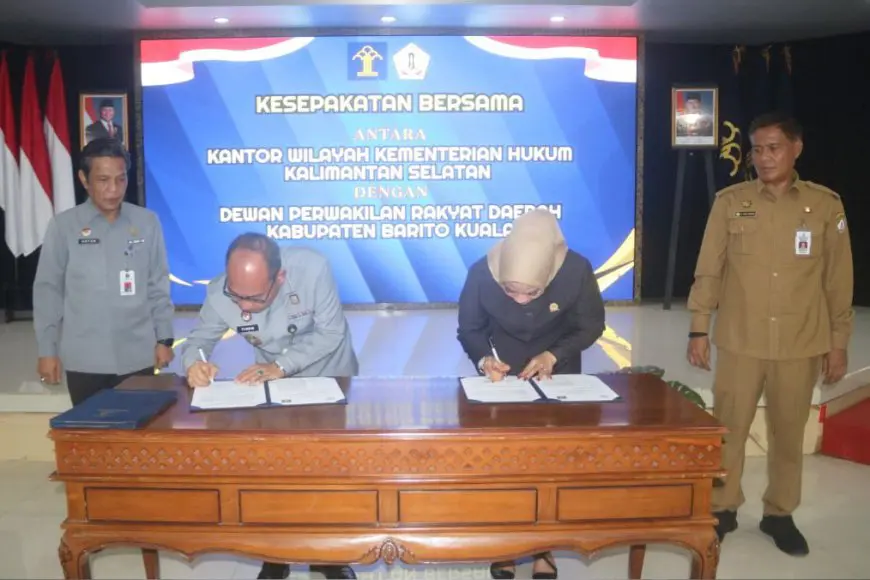 Kemenkum Kalsel Dampingi DPRD Batola Tingkatkan Kualitas Produk Hukum