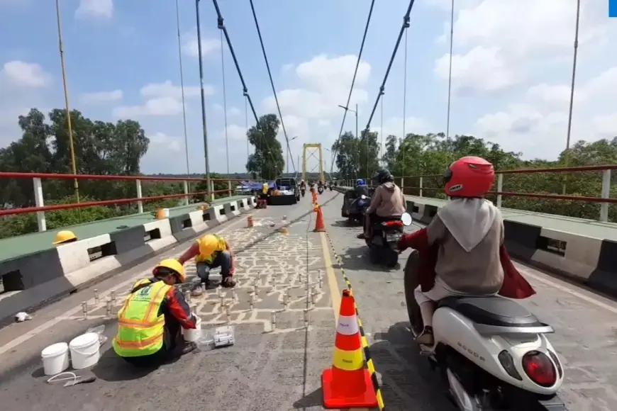Perbaikan Tower Baja, Jembatan Barito Ditutup Empat Jam Mulai 31 Oktober 2025