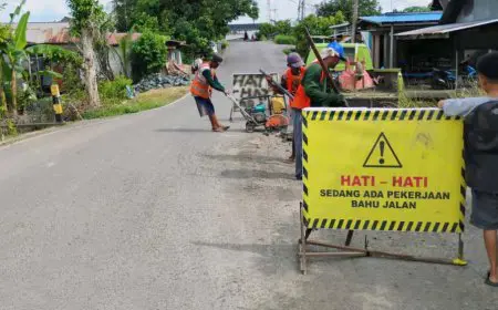 Sambut Momen 5 Rajab di Sekumpul, Pemprov Kalsel Rehabilitasi Ruas Jalan Martapura Lama
