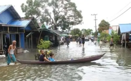 Peringatan Dini BMKG Soal Banjir Rob di Pesisir Kalsel Selama Desember 2025