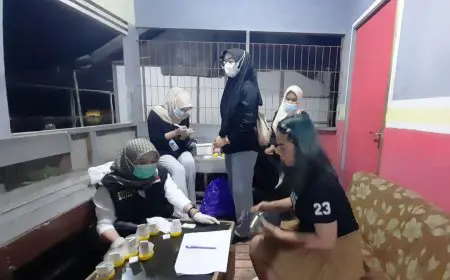 BNNK Batola Gelar Tes Urine di Warung Malam, Dua Warga Positif Narkoba