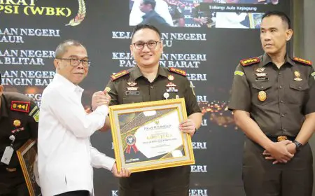 Kejari Batola Resmi Berpredikat WBK 2025, Termasuk 38 Satker Terbaik di Indonesia