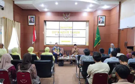 Refleksi Akhir Tahun, Kejari Barito Kuala Gelar Tausiyah dan Doa Bersama