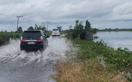 Jemaah Momen 5 Rajab Diimbau Hindari Jalur Jejangkit, Sejumlah Ruas Jalan Terendam Banjir