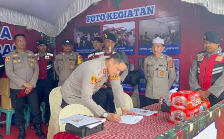 Menjelang Momen 5 Rajab, Kapolres Batola Cek Kesiapan Pos Operasi Sekumpul Intan