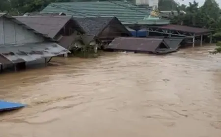 Banjir Bandang Hantam Tebing Tinggi Balangan, Ribuan Warga Terdampak