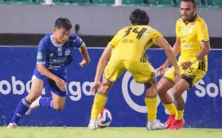 Tendangan Bebas Rizky Pora Bawa Barito Putera Tekuk PSIS
