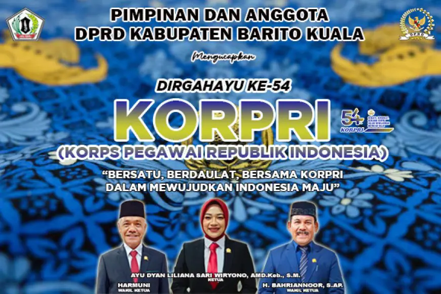 DPRD Batola Mengucapkan Dirgahayu Korpri ke-54