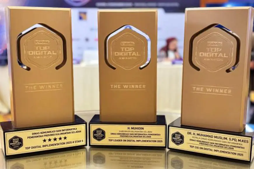 Pemprov Kalsel Raih Penghargaan Nasional Top Digital Implementation 2025