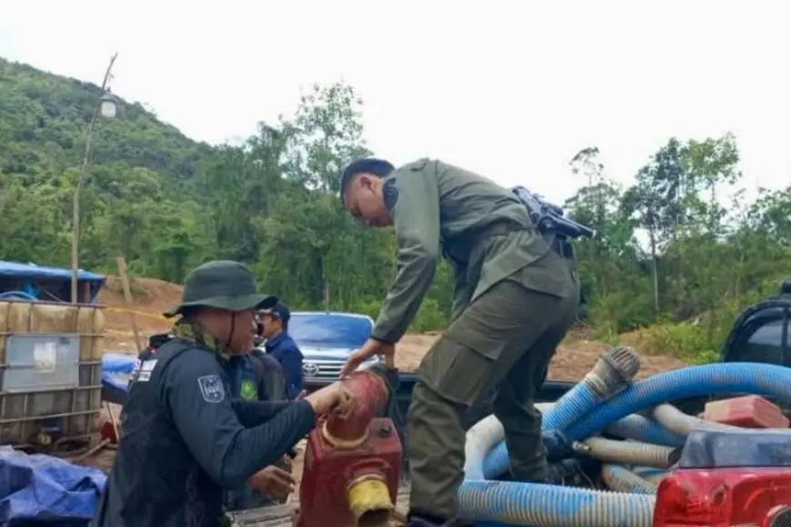 Dishut Kalsel Ungkap Tambang Emas Liar di Kintap, Pemilik Masih Diburu