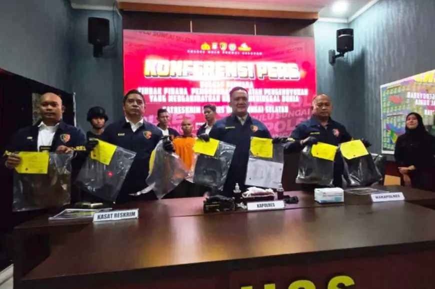 Polres HSS Ringkus Pelaku Pembunuhan Sadis di Loksado, Sempat Ancam Polisi dengan Senapan Angin