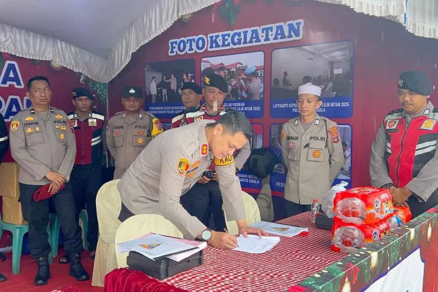 Menjelang Momen 5 Rajab, Kapolres Batola Cek Kesiapan Pos Operasi Sekumpul Intan