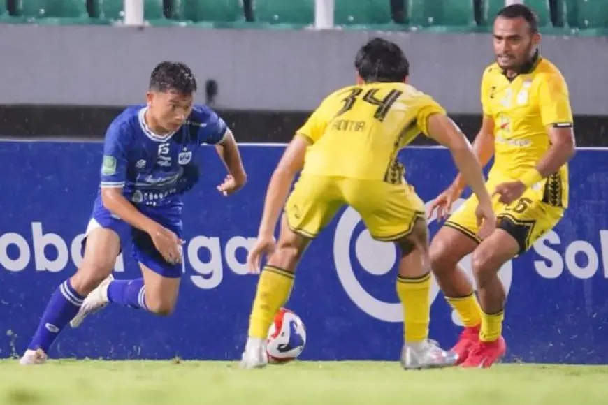 Tendangan Bebas Rizky Pora Bawa Barito Putera Tekuk PSIS