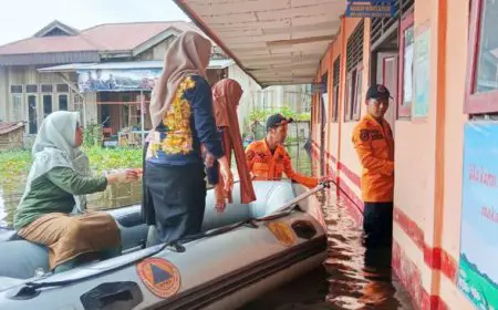 Banjir Kepung 8 Desa di HST, Rendam Ribuan Rumah