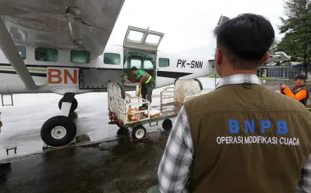 Sepekan Operasi Modifikasi Cuaca, Curah Hujan di Kalsel Berkurang 39 Persen