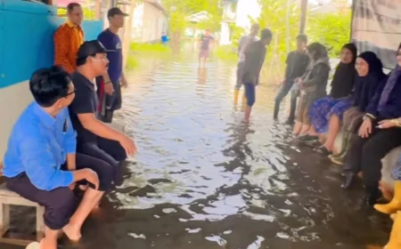 Banjir Hambat Aktivitas Warga, Wakil Ketua DPRD Batola Tinjau Lokasi Terdampak