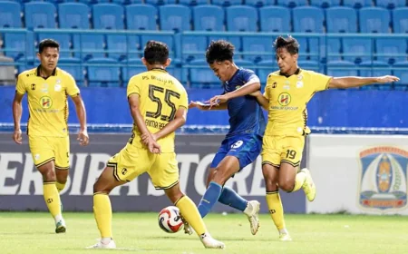 Dominasi Tanpa Gol, Barito Putera Ditekuk Persiba Balikpapan di Derby Kalimantan