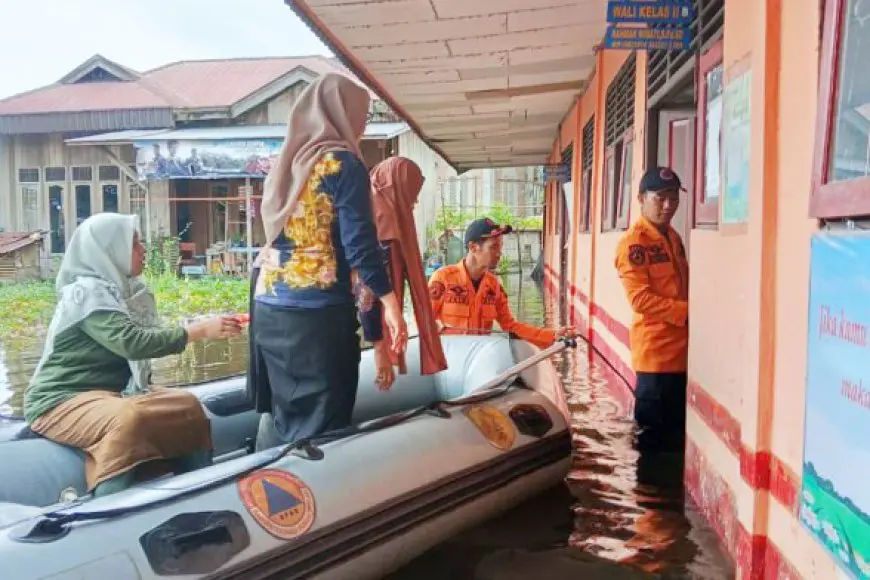Banjir Kepung 8 Desa di HST, Rendam Ribuan Rumah