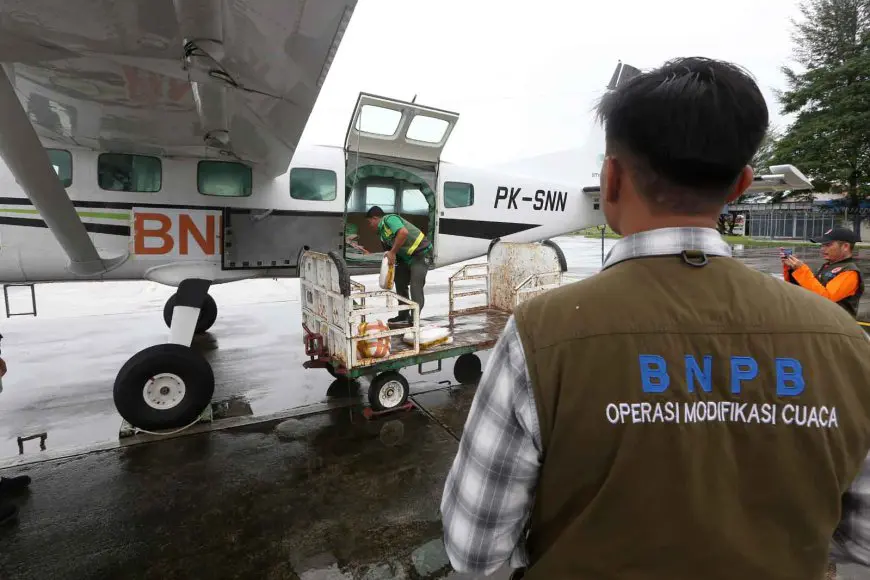 Sepekan Operasi Modifikasi Cuaca, Curah Hujan di Kalsel Berkurang 39 Persen