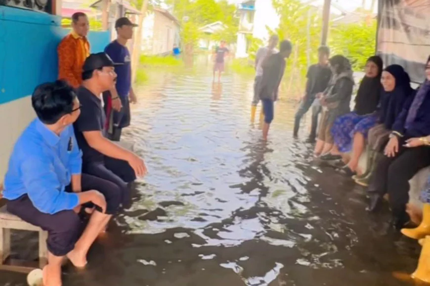 Banjir Hambat Aktivitas Warga, Wakil Ketua DPRD Batola Tinjau Lokasi Terdampak