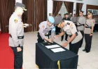 Sertijab di Polres Batola, Wakapolres dan Kapolsek Anjir Pasar Resmi Berganti