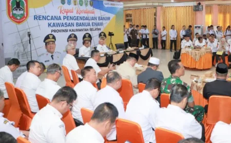 Atasi Banjir di Banua Enam, Pemprov Kalsel Dukungan Pembuatan Sodetan Menuju DAS Barito