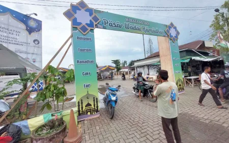 Solusi Pedagang Marabahan Batola, Pasar Wadai Digelar di Area Parkir Kubah Datu Abdusshamad