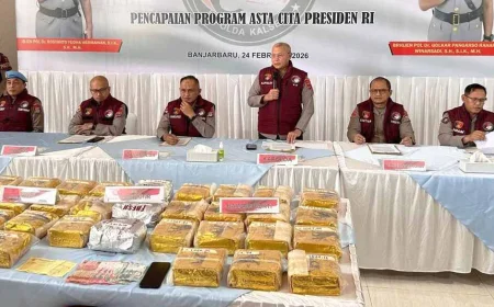 Peredaran 35 Kilogram Narkotika Jaringan Fredy Pratama Digagalkan Polda Kalsel