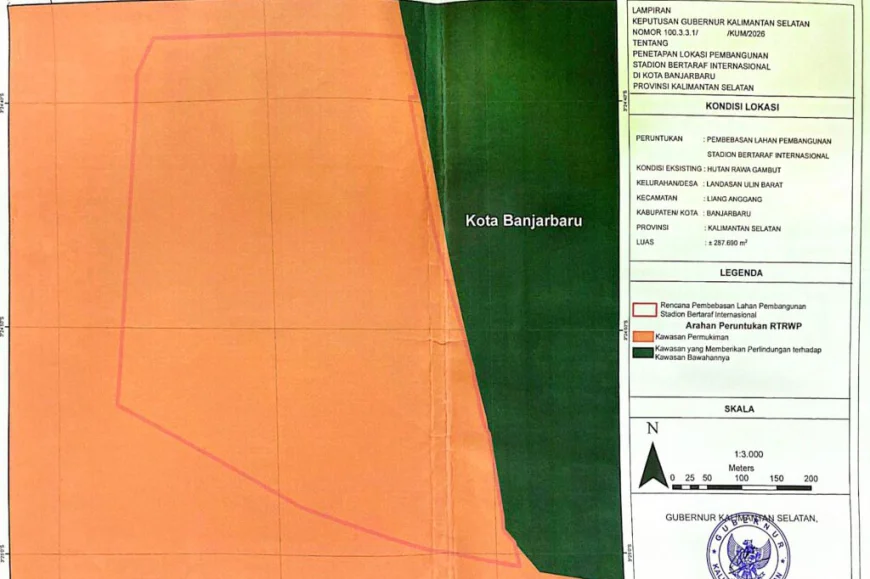 Lahan Sudah Ditetapkan, Stadion Internasional di Banjarbaru Ditarget Rampung 2028