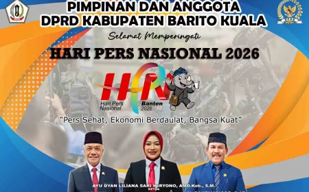 DPRD Batola Mengucapkan Selamat Hari Pers Nasional 2026