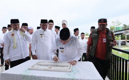 Diresmikan Gubernur Kalsel,  Kawasan Wisata Bawah Jembatan Barito Tawarkan Spot Senja dan RTH