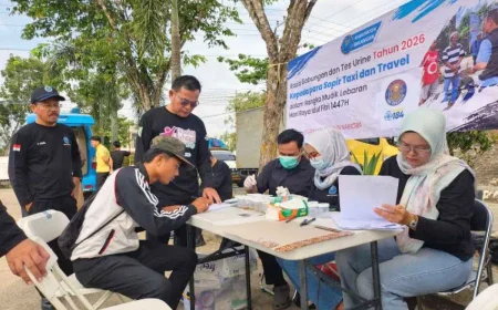 BNNK Balangan Tes Urine Sopir Travel dan Angkutan, 2 Orang Positif Narkoba