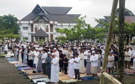 Salat Idulfitri 1447 Hijriah, Warga Muhammadiyah di Kalsel Padati Masjid dan Lapangan