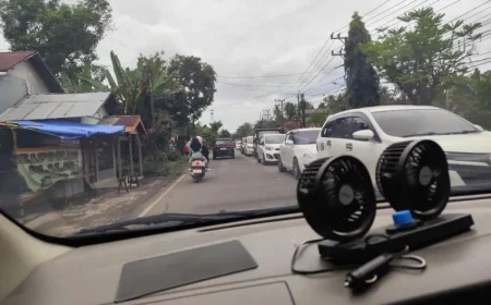 Arus Mudik dan Balik Lebaran Kalsel Padat, Jalur Kandangan–Banjarmasin Tersendat