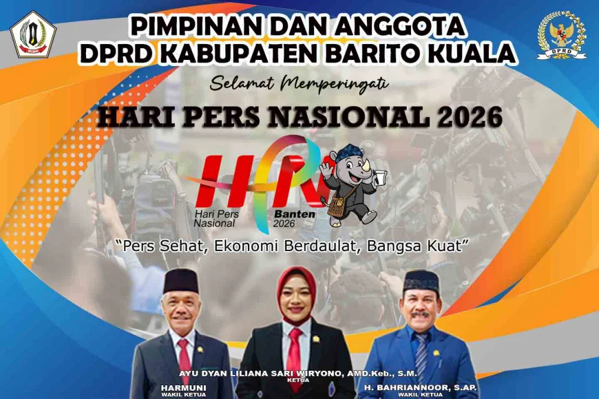 DPRD Batola Mengucapkan Selamat Hari Pers Nasional 2026