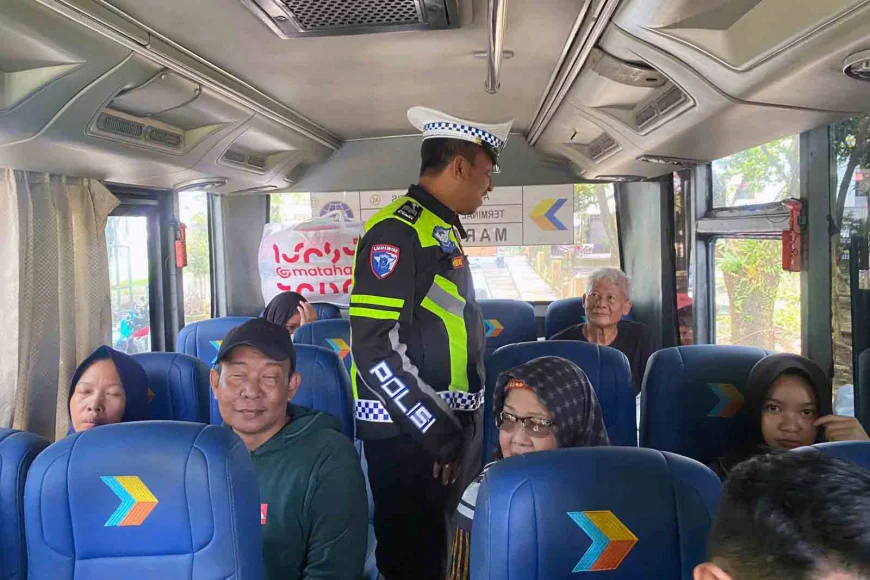 Arus Balik Idulfitri 1447 Hijriah, Satlantas Polres Batola Fasilitasi Bus Gratis untuk Pemudik