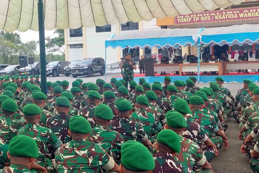 Pangdam XXII/Tambun Bungai Semangati Prajurit Yonif TP 925/Ksatria Wangkang di Batola