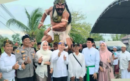 Hadiri Perayaan Nyepi di Barambai, Ketua DPRD Batola Ajak Umat Perkuat Toleransi