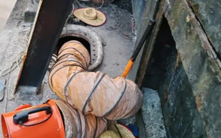 4 ABK Terjebak Dalam Manhole Tongkang di Sungai Barito Batola, Seorang Korban Ditemukan Tewas