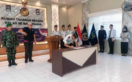 Ikrar Rutan Marabahan Melawan Handphone Ilegal dan Narkoba, Petugas Siap Dipecat Jika Terlibat