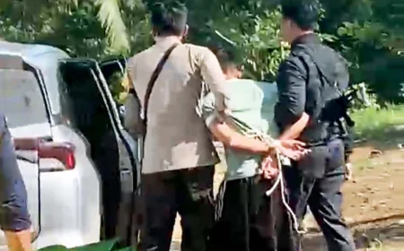 Sadis! Seorang Pria di Sungai Pinang Banjar Bacok Ayah Kandung dan Bunuh Tetangga
