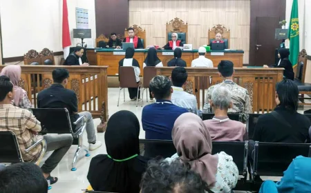 Empat Terdakwa Kasus Penggelapan di Cafe Kotego Batola Divonis 1 Tahun Penjara