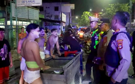 Cosplay Tuyul di Jalanan, Sejumlah Pemuda Dibubarkan Patroli Polresta Banjarmasin