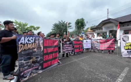 Unjuk Rasa Sopir Truk di Tabalong Berujung Kesepakatan, Minimal Isi Solar 80 Liter