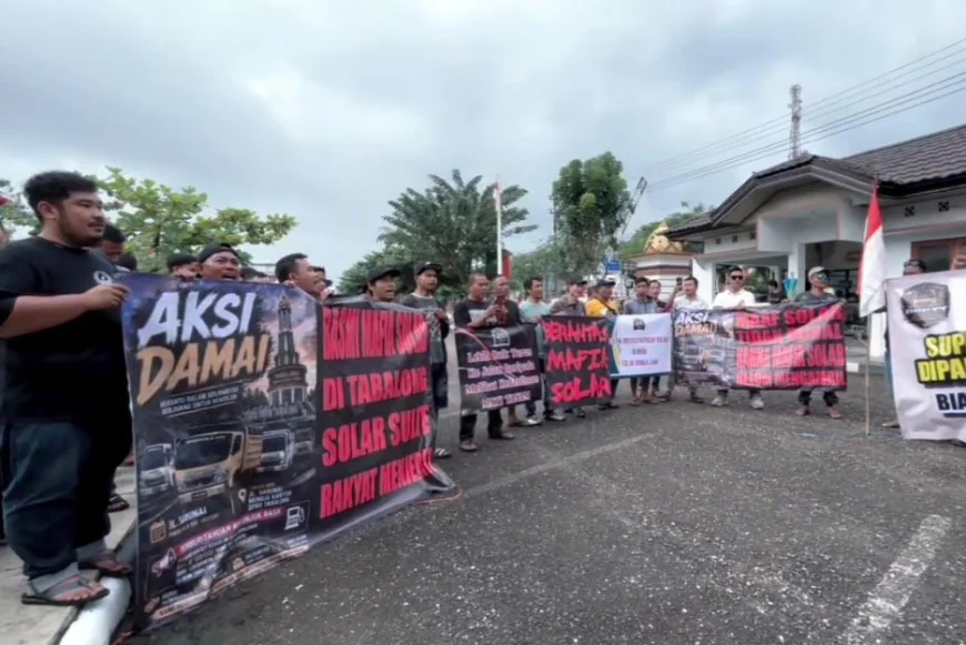 Unjuk Rasa Sopir Truk di Tabalong Berujung Kesepakatan, Minimal Isi Solar 80 Liter