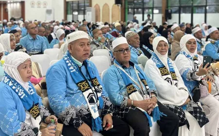 Haru dan Syukur Warnai Kepulangan Jemaah Haji Kloter 01 Embarkasi Banjarmasin