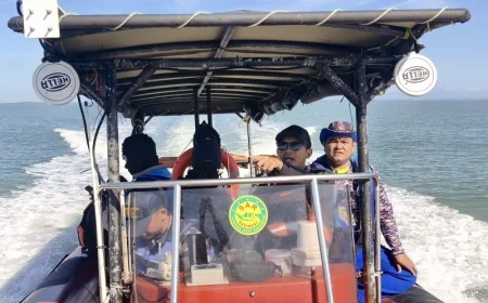 Tabrakan Kapal di Pulau Laut Selatan Kotabaru, Seorang ABK Hilang