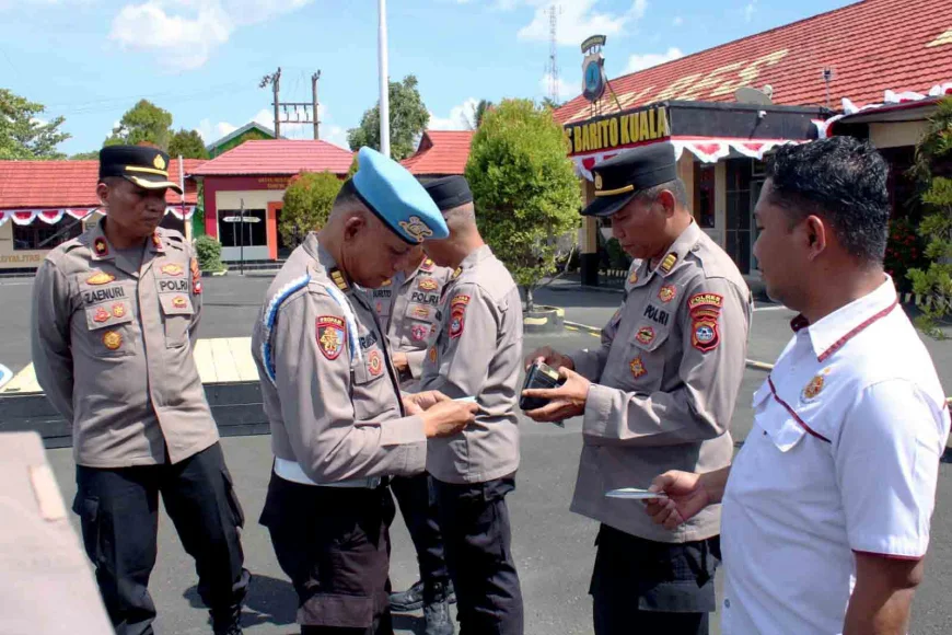 Propam Polda Kalsel Sidak Polres Batola, Rambut hingga Surat Kendaraan Personel Diperiksa