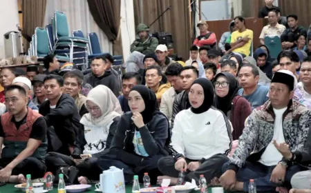 Pakai Jersey Argentina, Kapolres Batola Nobar Piala Dunia 2026 Bersama Forkopimda