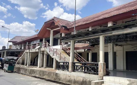 Pasar Paringin Balangan Kolaps, Minim Pembeli dan Ratusan Kios Kosong